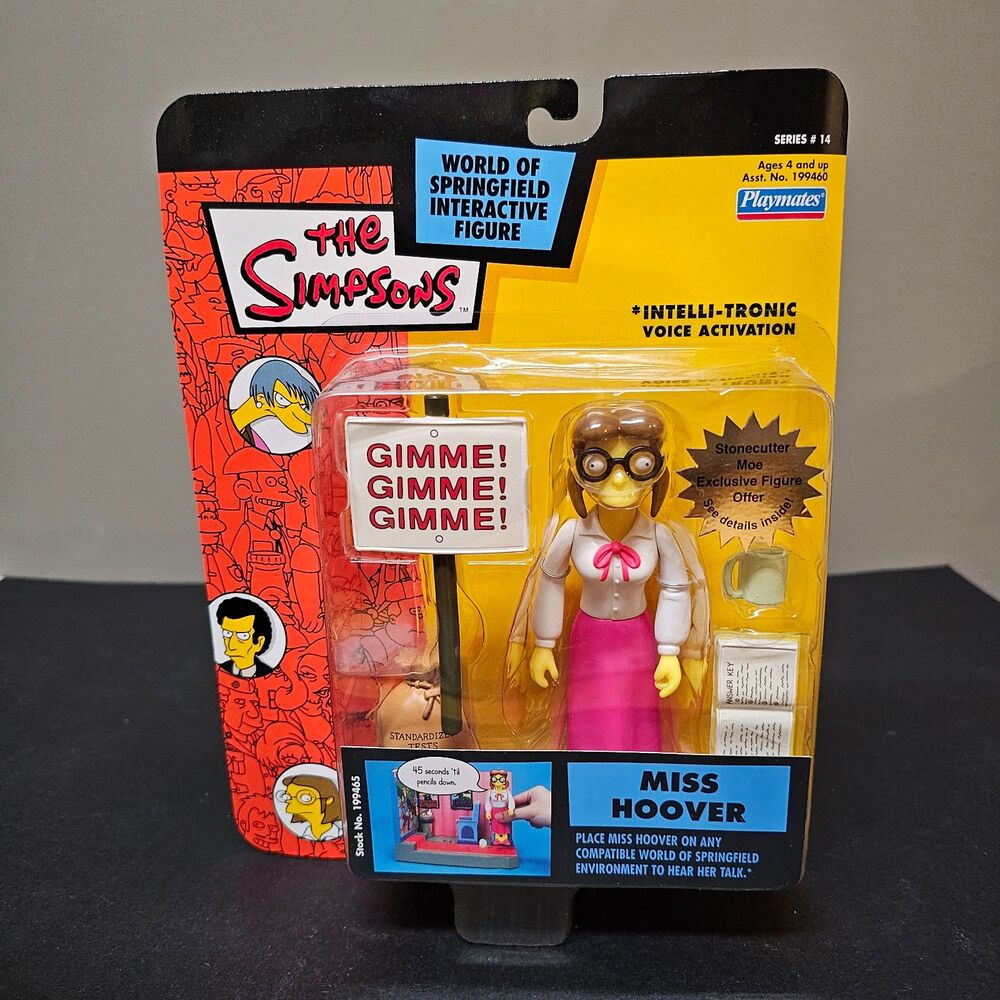 Miss Hoover World of Springfield Simpsons Intelli-tronic Figure 2003 NIP 14